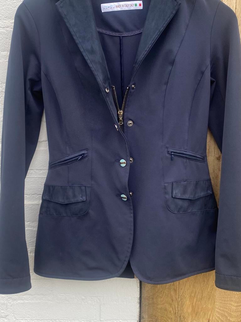 Wedstrijdjasje animo springen maat 34, Dieren en Toebehoren, Paardrijkleding, Ophalen of Verzenden, Zo goed als nieuw, Springen