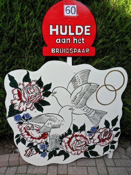 60 jarig getrouwd Diamanten Huwelijk, Feestversiering, Hobby en Vrije tijd, Feestartikelen, Nieuw, Feestartikel, Overige, Ophalen