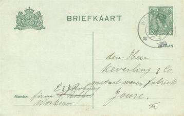 firma E.+ J. Robijn, Workum - 08.1919 - briefkaart beschikbaar voor biedingen