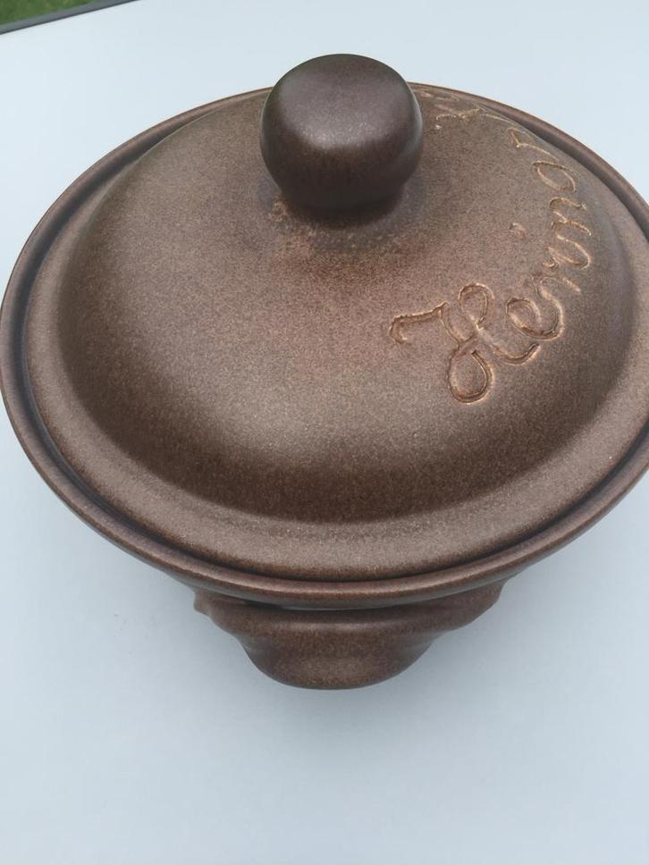 Vintage Silberdistel Heringstopf Aardewerk Pot met Deksel Br, Antiek en Kunst, Antiek | Keramiek en Aardewerk, Ophalen of Verzenden