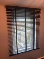 1 houten jaloezie, antraciet, 120 cm breed, Huis en Inrichting, Stoffering | Gordijnen en Lamellen, Ophalen, Gebruikt, 100 tot 150 cm