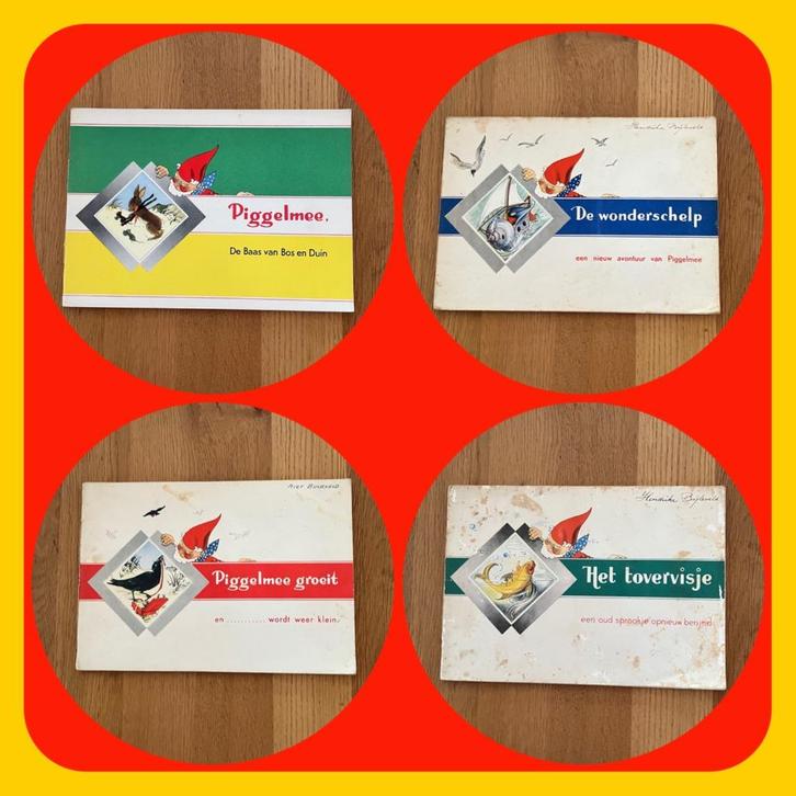 153. Piggelmee vier heel oude boekjes. T, Boeken, Prentenboeken en Plaatjesalbums, Gelezen, Ophalen of Verzenden