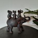 Beeld van een Olifant met Kleine Olifantjes Nieuw, Ophalen of Verzenden, Nieuw, Dier