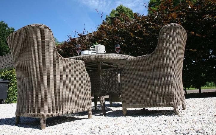 4 Seasons Outdoor Tuinset - zgan, Tuin en Terras, Tuinsets en Loungesets, Zo goed als nieuw, Tuinset, Wicker, 6 zitplaatsen, Stoel