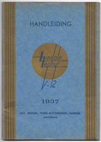 Lincoln Zephyr V12 Handleiding 1937, Auto diversen, Handleidingen en Instructieboekjes, Ophalen of Verzenden