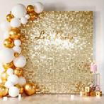 Champagne Goud Glitter Wandpanelen - 12 stuks, Ophalen of Verzenden