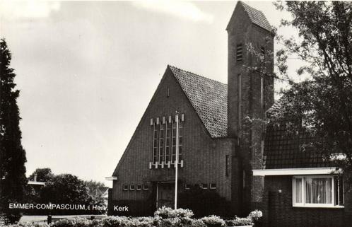 Emmer-Compascuum, Herv. Kerk - ongelopen, Verzamelen, Ansichtkaarten | Nederland, Ongelopen, Overijssel, 1920 tot 1940, Ophalen of Verzenden