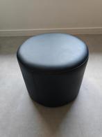 Zwarte poef, Ophalen, Minder dan 50 cm, Gebruikt, Rond
