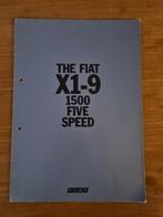 folder Fiat X1-9 1500, Gelezen, Overige merken, Verzenden