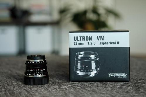 Voigtländer Ultron 28mm F/2 ASPH Type II Leica M, Audio, Tv en Foto, Fotografie | Lenzen en Objectieven, Zo goed als nieuw, Groothoeklens
