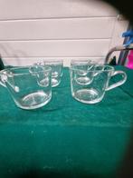 theekoppen van glas 6 stuks, Antiek en Kunst, Antiek | Servies los, Ophalen of Verzenden