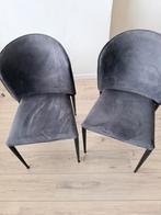 Twee grijze stoelen, Huis en Inrichting, Ophalen, Gebruikt, Twee, Metaal