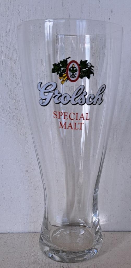 Grolsch Bierglas Special Malt logo 5, Verzamelen, Biermerken, Nieuw, Glas of Glazen, Grolsch, Ophalen of Verzenden