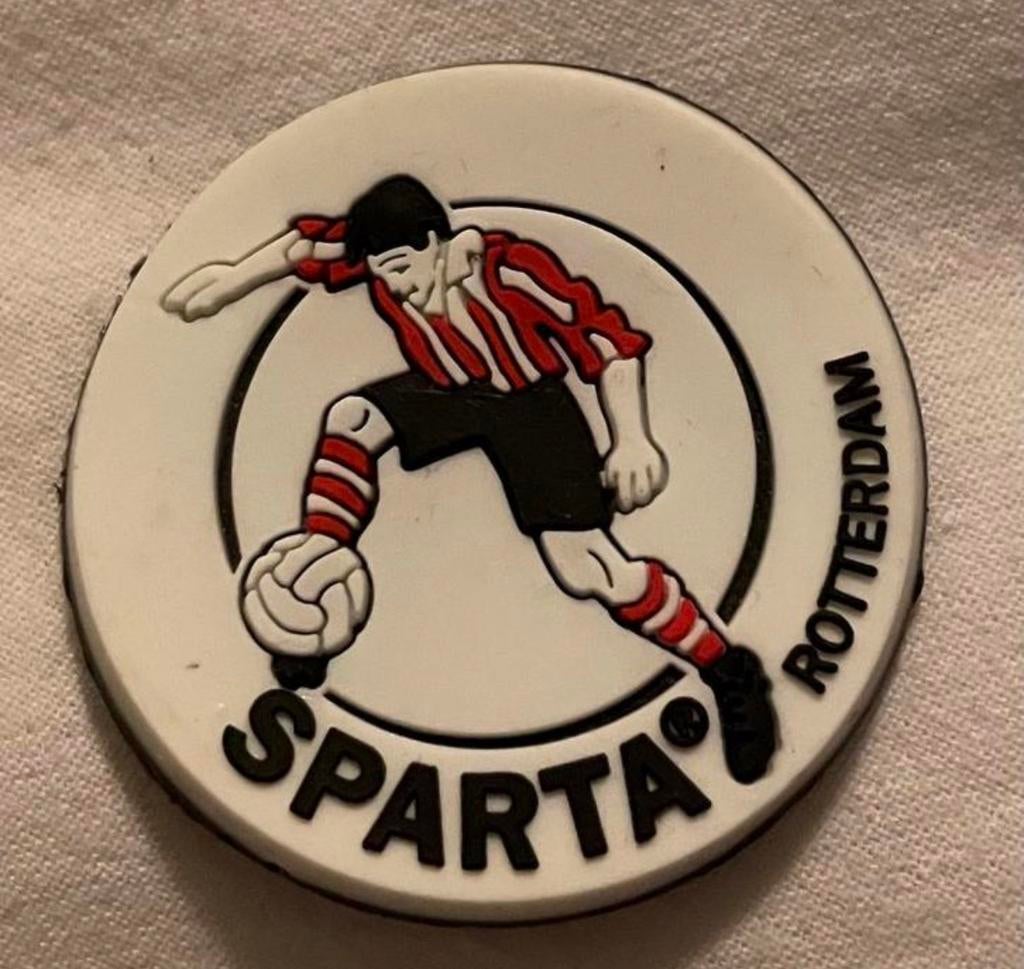 Sparta magneet voor de fan! van gummi 3D rond, Ophalen of Verzenden, Zo goed als nieuw, Sparta, Overige typen