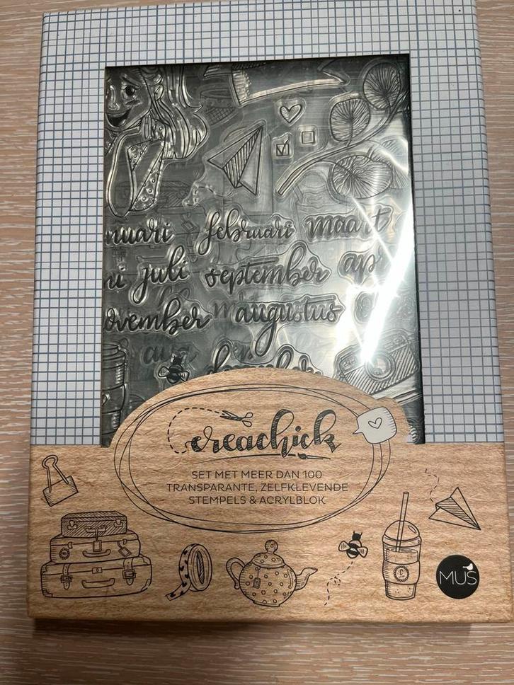 Creachick Stempelset - Nieuw!, Hobby en Vrije tijd, Scrapbooking, Nieuw, Overige typen, Overige merken, Ophalen of Verzenden