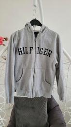 Tommy Hilfiger Hoody Vest met beschadiging Fleece Mt 36/38, Tommy Hilfiger, Ophalen of Verzenden, Grijs, Gedragen