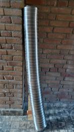 Flexibele dubbelwandige RVS kachelpijp 150 mm, Doe-het-zelf en Verbouw, Buizen en Afvoer, Ophalen, Nieuw, Rvs, Minder dan 2 meter