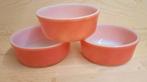 Arcopal - schalen set in koraalrood, Ophalen of Verzenden