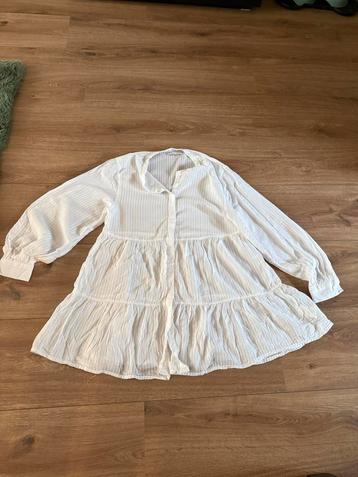 Witte Pull&Bear Tuniek - Maat L beschikbaar voor biedingen