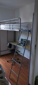 Hoogslaper met bureau, Ophalen, Gebruikt, Eenpersoons, 200 cm