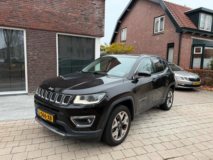 Jeep Compass 1.4 Multiair 170pk 4x4 Aut 2020 Zwart, Auto's, Jeep, Particulier, Compass, 4x4, Achteruitrijcamera, Adaptieve lichten