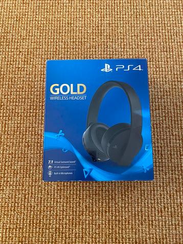 Gold wirells headset ps4 beschikbaar voor biedingen