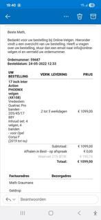 Banden met velgen, Auto-onderdelen, Banden en Velgen, Gebruikt, 17 inch, All Season, Band(en)