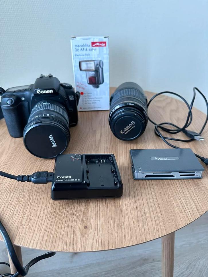 Canon EOS 20D complete set, Audio, Tv en Foto, Fotocamera's Digitaal, Gebruikt, Spiegelreflex, Canon, Geen optische zoom, Ophalen