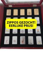ZIPPO VERZAMELINGEN GEZOCHT GROOT OF KLEIN NIEUW OF GEBRUIKT, Ophalen of Verzenden, Nieuw, Aansteker
