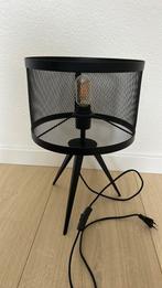 Henders & Hazel tafellamp zwart staal, Ophalen, Zo goed als nieuw, Minder dan 50 cm