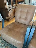 2 cognac fauteuils, Huis en Inrichting, Fauteuils, Ophalen, Zo goed als nieuw, 75 tot 100 cm, 50 tot 75 cm