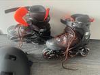 Skeelers oxelo mt 32-35 incl bescherming, Sport en Fitness, Skeelers, Verstelbaar, Zo goed als nieuw, Inline skates 4 wielen, Ophalen