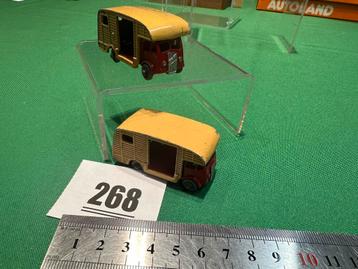 268 Lesney 2 x Marshall paardentrailer Horse box N0 35 beschikbaar voor biedingen