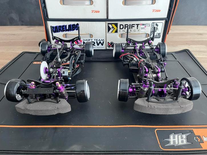 RC Drift set: HPI TC-FD & Hot bodies TC-D, Hobby en Vrije tijd, Modelbouw | Radiografisch | Auto's, Zo goed als nieuw, Auto onroad