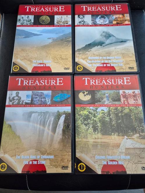 Treasure hunters 4 delen, Cd's en Dvd's, Dvd's | Documentaire en Educatief, Zo goed als nieuw, Natuur, Alle leeftijden, Ophalen of Verzenden