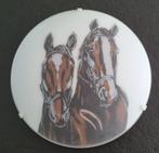 Prachtige paarden plafondlamp, Ophalen, Glas