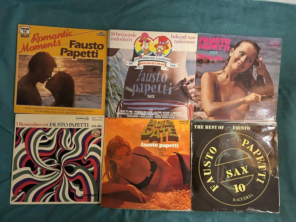 8 LP's Fausto Papetti (ook per stuk te koop), Cd's en Dvd's, Vinyl | Pop, Ophalen of Verzenden, Gebruikt, 12 inch