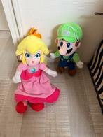 Luigi en princess Peach, Kinderen en Baby's, Speelgoed | Knuffels en Pluche, Ophalen of Verzenden, Zo goed als nieuw, Overige typen