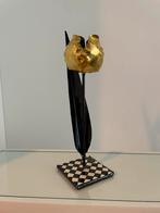 Tom’s Drag design beeld – gouden tulp – zwart/wit, Ophalen, Overige materialen, Wit, Zo goed als nieuw