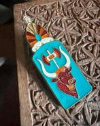 Antieke messing zakagsluiter / vershoudclip / knijper, Antiek en Kunst, Ophalen of Verzenden