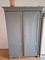 Vintage Houten Kast met Deuren en Planken B122D56H184, 100 tot 150 cm, Vintage, Grenenhout, Ophalen of Verzenden