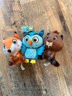 Knuffels: Vos, Uil en Bever - Lidl Collectie, Ophalen of Verzenden, Zo goed als nieuw, Overige typen