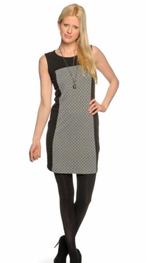 Milano jurk, zwart/wit met ruitjes, mt 40, Kleding | Dames, Jurken, Maat 38/40 (M), Zwart, Ophalen of Verzenden, Zo goed als nieuw