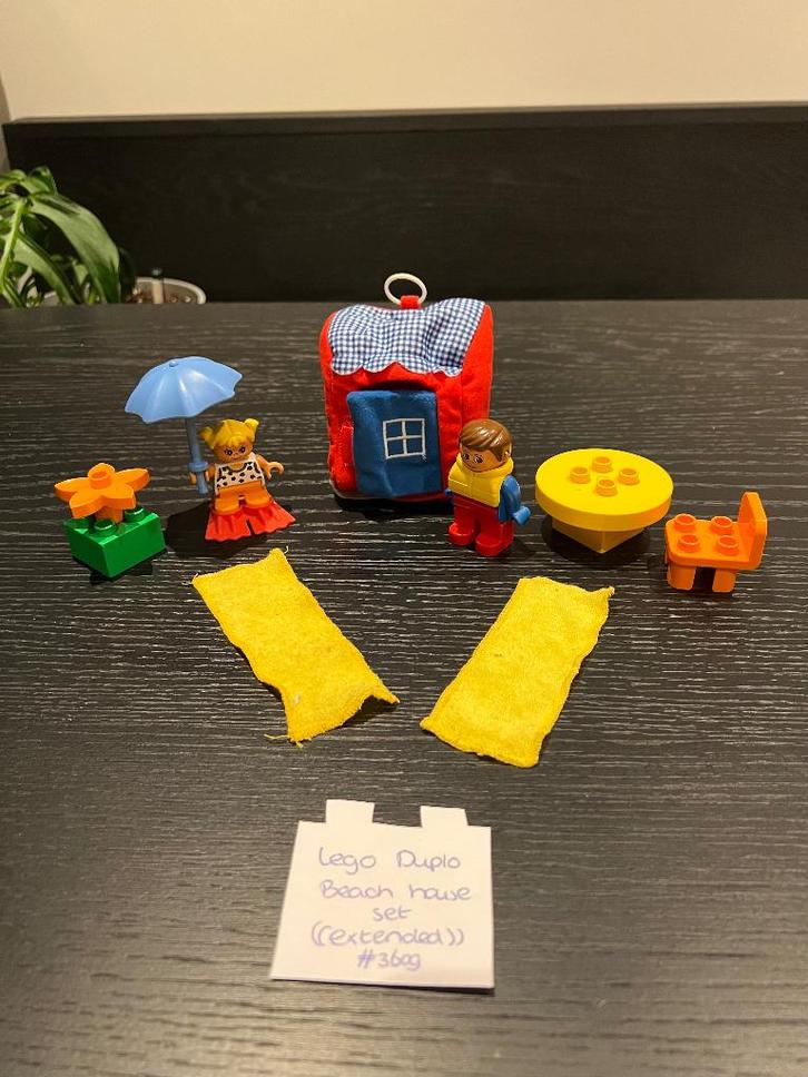 Heel goed Lego Duplo strandhuis huis set vintage 3609 extra, Kinderen en Baby's, Speelgoed | Duplo en Lego, Zo goed als nieuw
