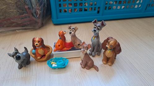 Lady en de vagebond Disney poppetjes, Verzamelen, Disney, Zo goed als nieuw, Beeldje of Figuurtje, Ophalen of Verzenden