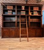 bibliotheekkast  / boekenkast teakhout, 200 cm of meer, Engels interieur, Teakhout, Gebruikt
