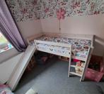 Kinderbed met glijbaan. Wordt verkocht zonder matras!, Ophalen, Gebruikt, 100 cm of meer, Hoogslaper of Stapelbed