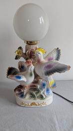 Lamp kitsch Vogels op tak lamp kleur en goud, Huis en Inrichting, Ophalen of Verzenden, Minder dan 50 cm