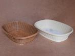 Oud EMSA fruitschaal broodschaal gevlochten schalen vintage, Verzamelen, Ophalen of Verzenden, Huis en Inrichting