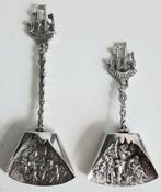 Antiek zilveren suikerschep en theeschep, Antiek en Kunst, Antiek | Goud en Zilver, Ophalen of Verzenden, Zilver